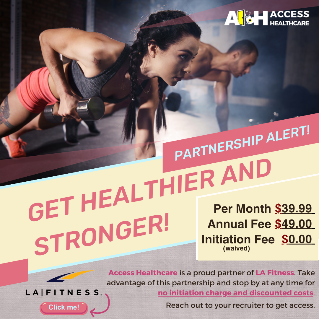 Access Healthcare Partnership Alert LAFitness 2024