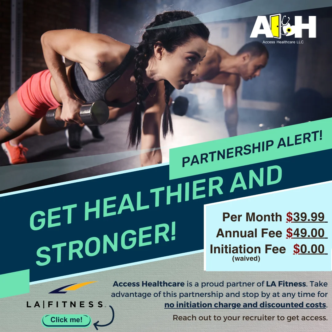 LAFitness Access Healthcare Staffing Partnership